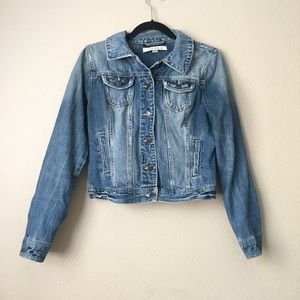 Forever 21 Distressed Denim Jacket